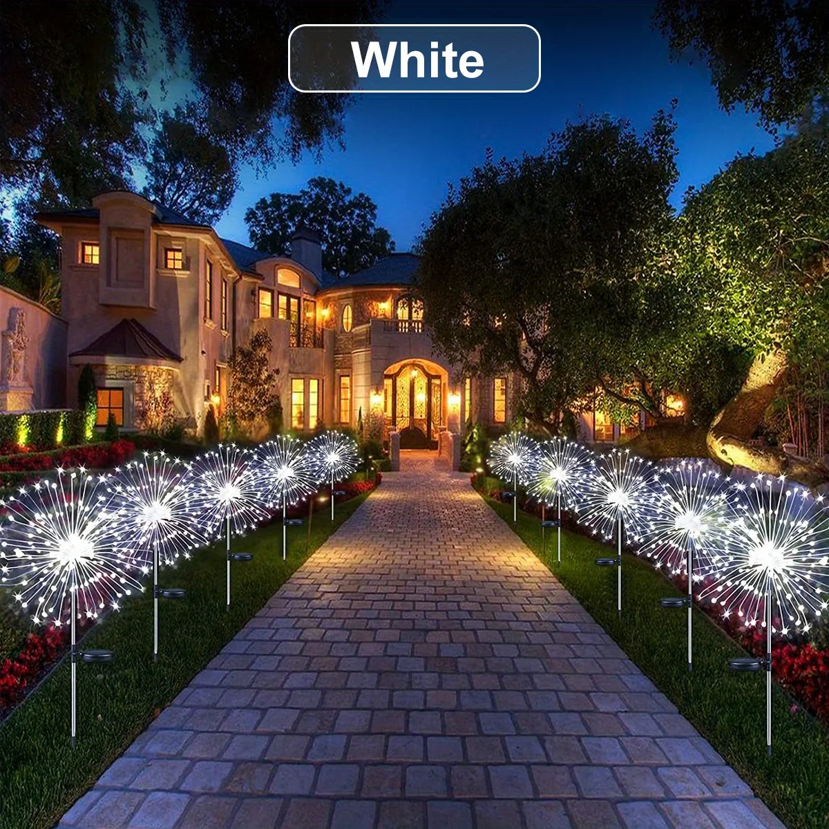 Solar Fireworks Lights – Multicolor LED Starburst Garden Lamps 7