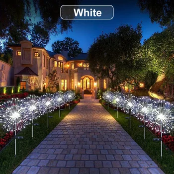 Solar Fireworks Lights – Multicolor LED Starburst Garden Lamps 7