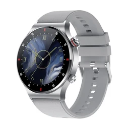 Luxury Waterproof NFC Smartwatch with Fitness Tracker & BT Calling - With Original Box (Silver)