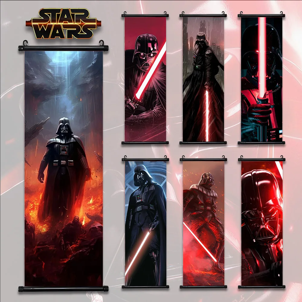 Disney Star Wars Poster Darth Vader Movie Yoda Home Deco Hanging Paint Anakin Skywalker Wallpaper Wall Artwork Scroll Picture