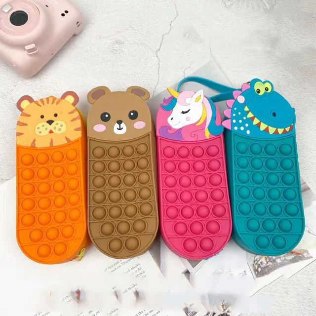 New Cartoon Silicone Pencil Case