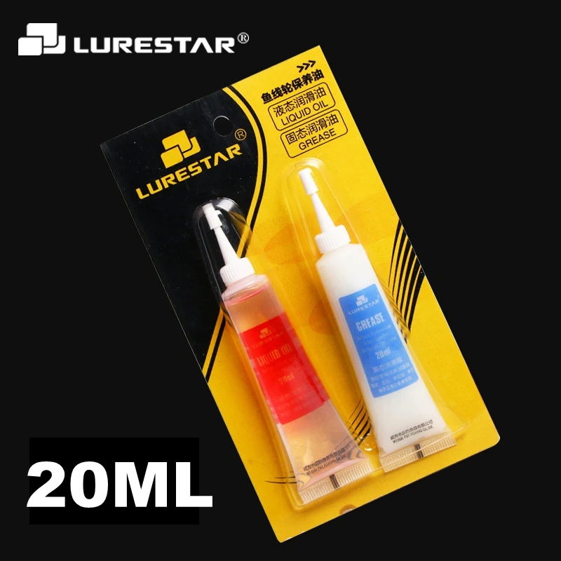 

LURESTAR 20ml oil grease for fishing wheel bearing lubricant baitcasting spinning fishing reel maintenance oil free shipping