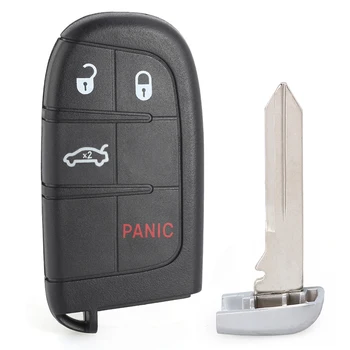 Portachiavi a distanza astuto di Keyforkess 433MHz 4A Chip M3M-40821302 per Chrysler 200 2015-2017 300 Dodge Charger Challenger 2019-2021 - Portachiavi a distanza astuto di KEYECU 433MHz 4A Chip M3M 40821302 per Chrysler 200 2015