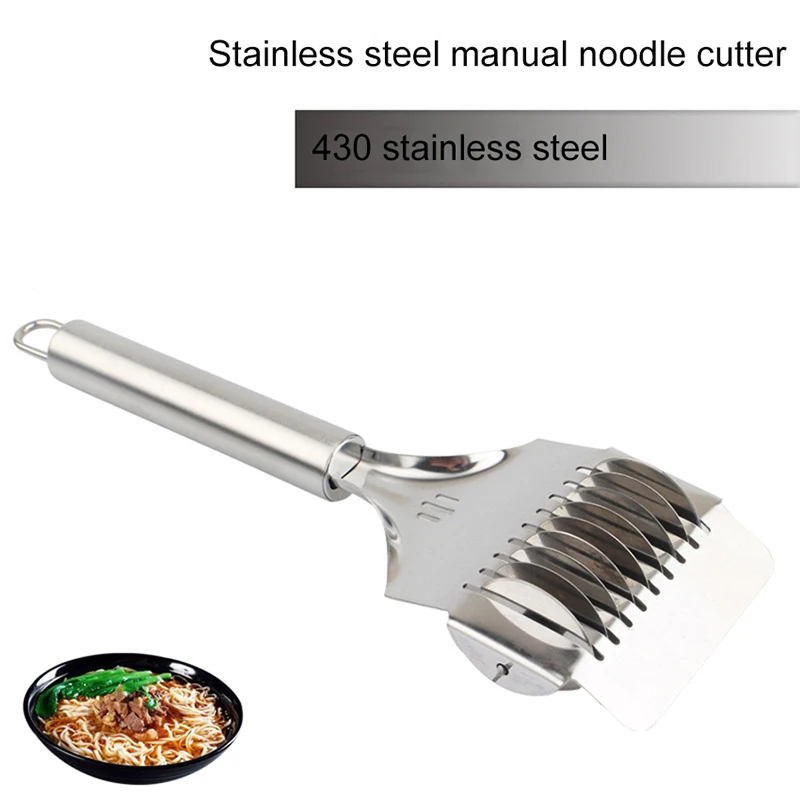 Pressing Machine Non-slip Handle Kitchen Gadgets Makers Noodles Cut Knife 1PC Manual Section Shallot Cutter Noodles Cut Knife
