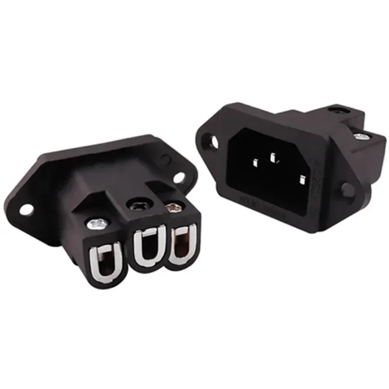 High-Quality 3-Pin AC Power Connector Audio Plug for DIY Hi-Fi Amplifier Projects