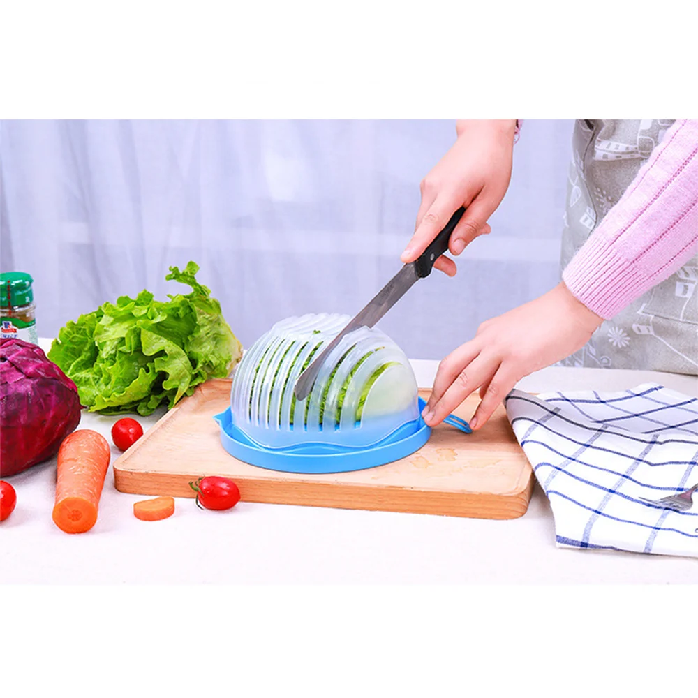 Vegetable Salad Cutter Cutting Bowl Vegetable Slices Cut Fruit for Kitchen Tools Accessories Gadgets Kitchen Items fruit salad bowl