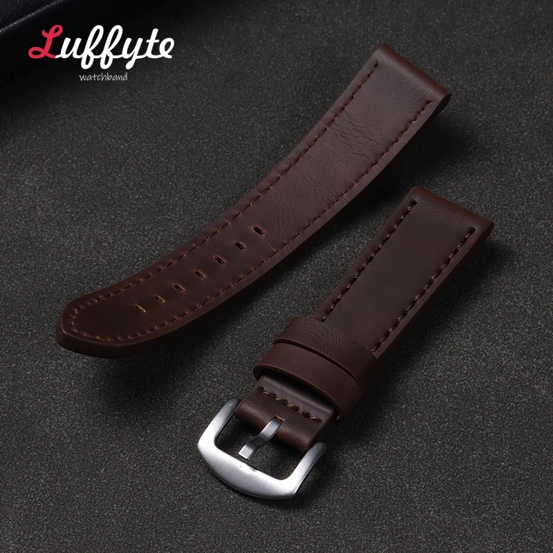 Luxurious Calfskin Leather Men's Fashion Wristwatch Strap Bracelet