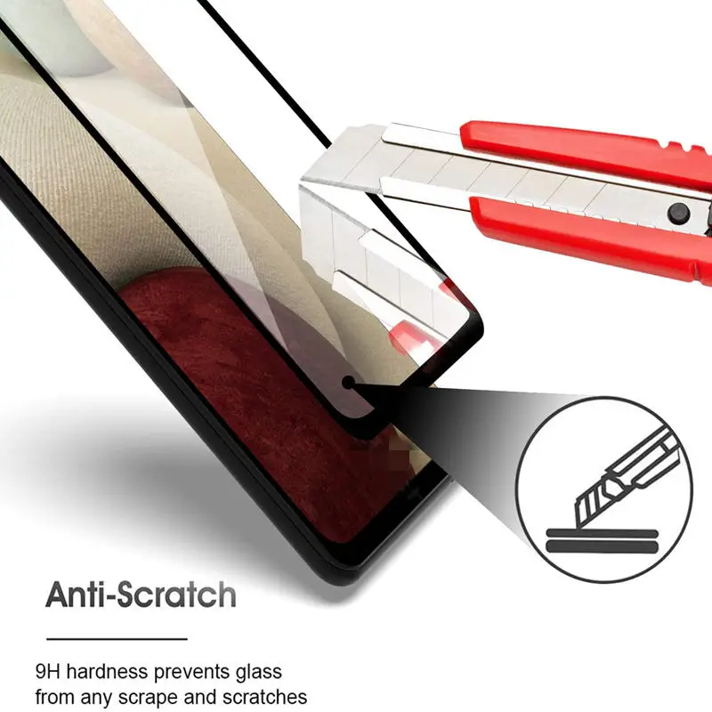 Premium Full Cover Tempered Glass Screen and Camera Lens Protector