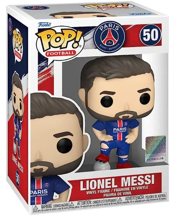thumbnail image 1 of Figura de acción de vinilo Funko POP de Lionel Messi #10 y Lionel Messi #50, modelo coleccionable, juguete de regalo., 1 of 5