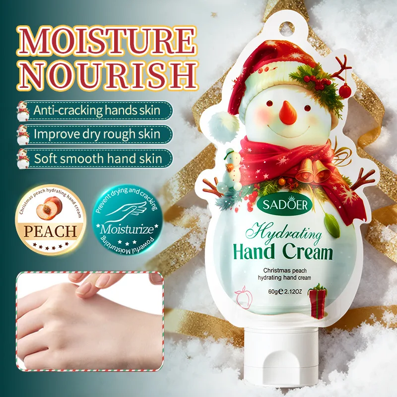 Christmas Avocado Hand Cream 60g/bag Whitening, Anti-Drying, Moisturizing and Nourishing Fragrance Hand Cream
