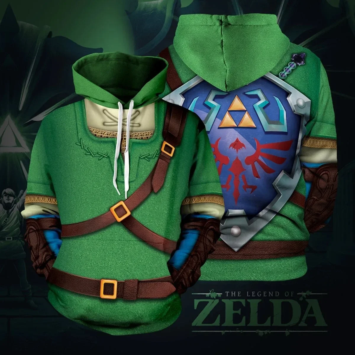 

Game Link Cosplay Costumes Sweatshirt 3D Hoodie Jacket Coat Pullover