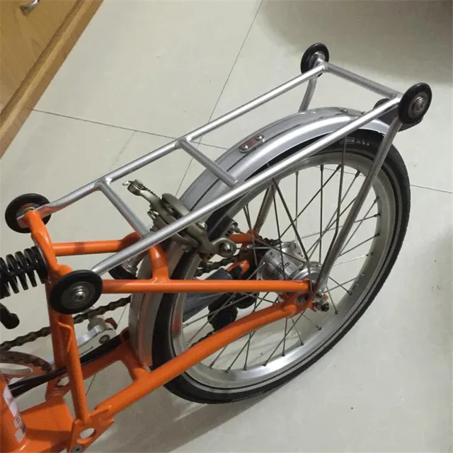 Brompton 用　ブロンプトン 　アルミ製　リアキャリア 　キャリア ラック Brompton ブロンプトン アルミ リアキャリア キャリア ラック
