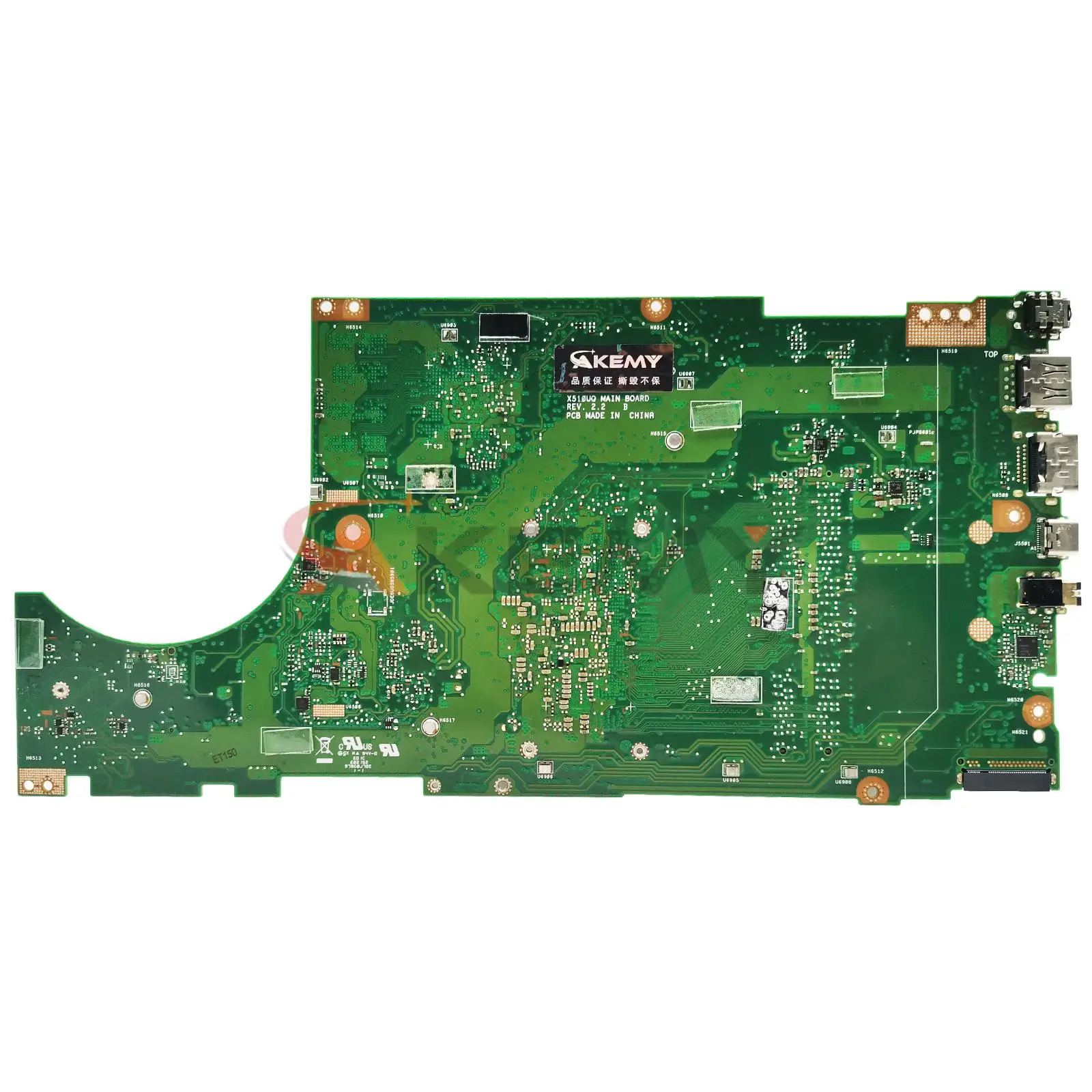 Placa-mãe do Portátil para Asus Mainboard X510un X510ur X510unr X510uq X510u S510u X510uf i3 i5 i7 7ª ou 8ª Geração Cpu - Imagem 4