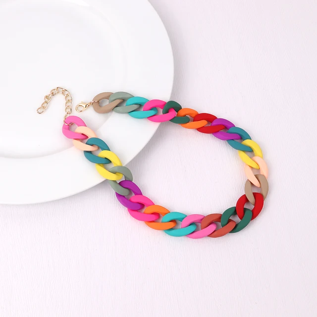 Chunky Acrylic Chain Necklace 4