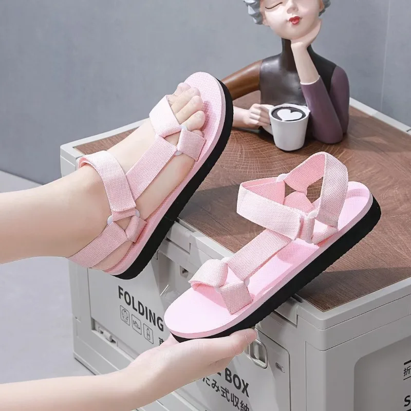 Women Sandals Simple Casual Summer Shoes Comfortable Sneakers Outdoor Beach Vacation Sandals New Ladies Casual Shoes
