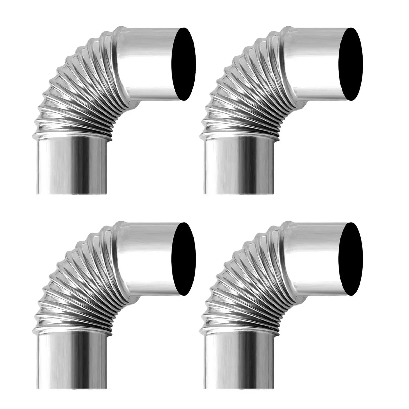 Stove Pipe Elbow Fire Place Gas Heater Exhaust Pipe for Tent Hiking Camping Stove Pipe Elbow Fire Place Gas Heater Exhaust Pipe for Tent Hiking Camping