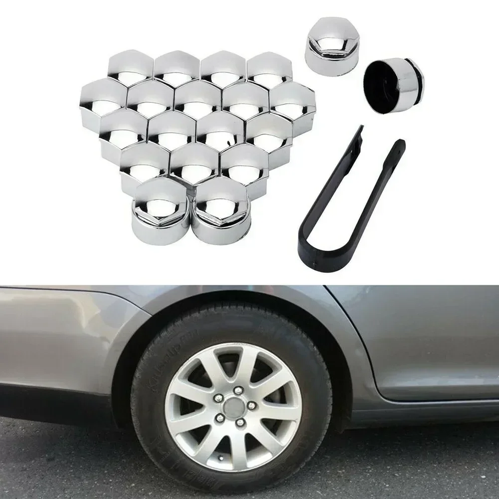 20Pcs Car 122mm x 18mm Chrome Nut Cap Wheel Bolts Removal Tool Wheel Set Automobiles Accessories Nuts Bolts car accessories,auto accessories