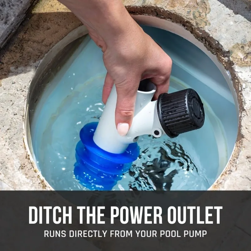 Suction Pool Cleaner for In-Ground Pools Up To 16 X 32 Ft. (Automatic Pool Vaccum) - Self-adjusting Turbine Vanes 4