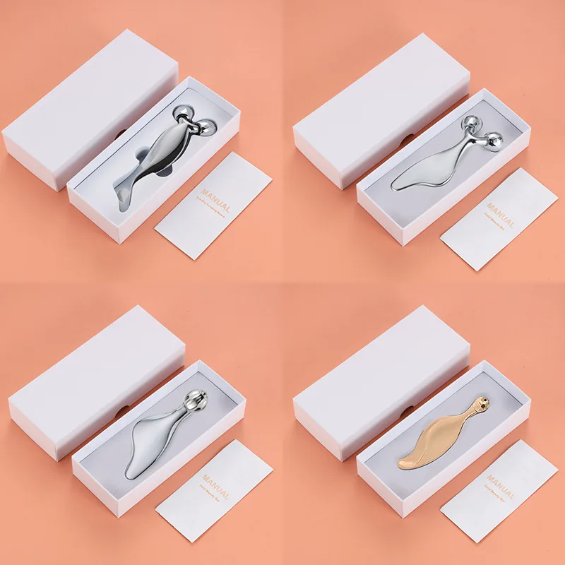 

1 шт. роликовый массажер из цинкового сплава для лица, акупунктурный Стик для красоты дома, массажный инструмент для спа, расслабление мышц, здоровье