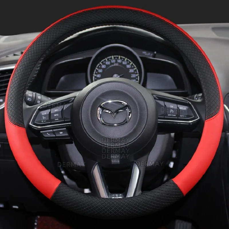 Car Steering Wheel Cover for CX-3 CX-4 CX-5 CX-7 CX-9 Mazda 3 Axela 6 Gh Gj Demio steering wheel cover