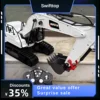 Huina 1/14 21channels Emote Control Excavator Engineering Car Demolition Machine Grab Machine Grab Machine Alloy Bucket Dump Ca 1