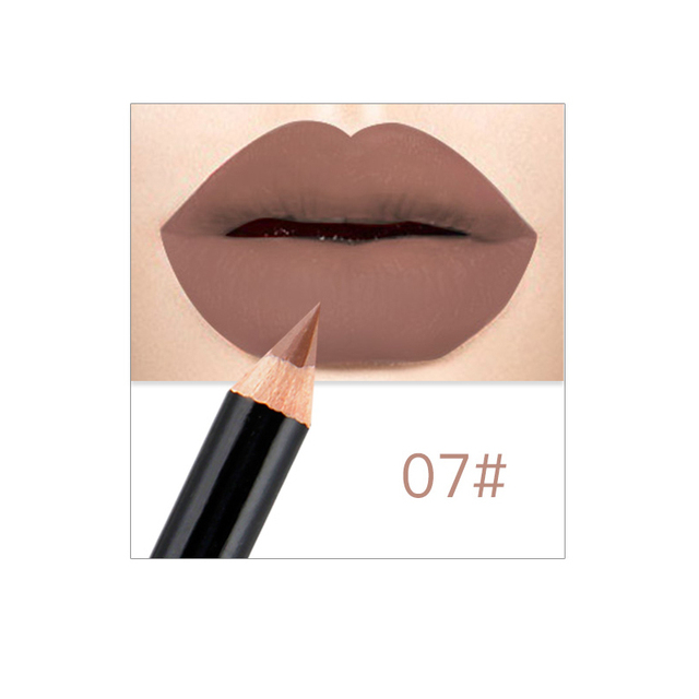 Colors Brand Lip Pencils Matte Lipliner Pencil Waterproof Makeup Lips 2020 Matte Lipstick Lip Liner Pen Smooth Nude Cosmetics