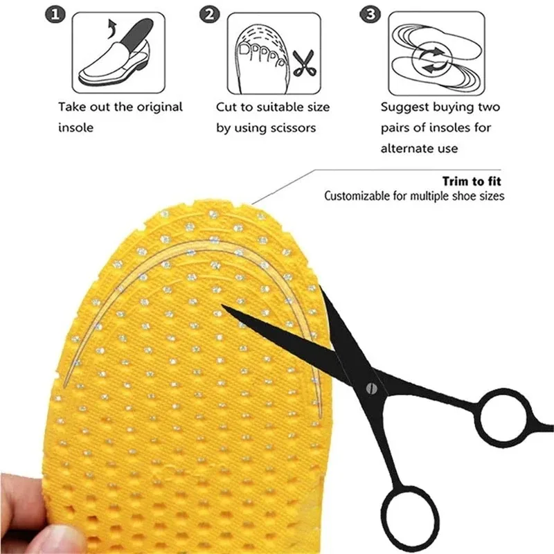 1Pair Soft Shoe Insoles Honeycomb Breathable Sole Memory Foam Insoles for Sneakers Elastic Shoes Pad Cushion Foot Insert - Image 5