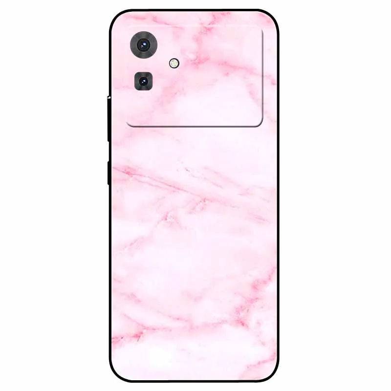Floral Marble Silicone TPU Soft Phone Case with Cool Print Design