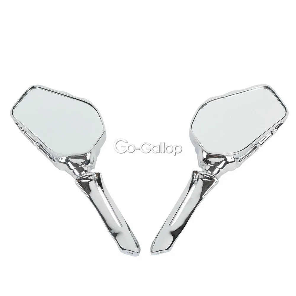 2 Morsetti Per Manubrio A Forma Di Teschio | Cromati Per Yamaha V-Star 1100/650 - Foto 7