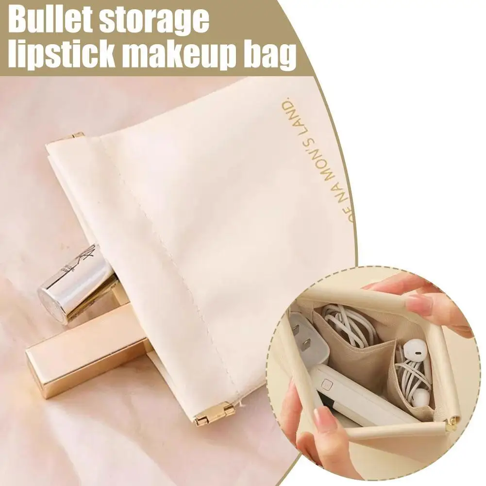 NEW 2 Size Mini Portable PU Storage Bag Self-Closing Design Versatile Pouch For Wired Earphones, Lipstick & Small_voghion.com