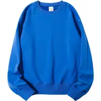 Blue 600G Heavy Baby Blue Silver Fox Velvet round Neck Sweater Men's Korean Fashion Trendy Tops 5