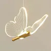 Nordic Butterfly Led Pendant Lamp Bedside Staircase Bedroom Hanging Lamps For Ceiling Art Indoor Lighting Light Fixture 5