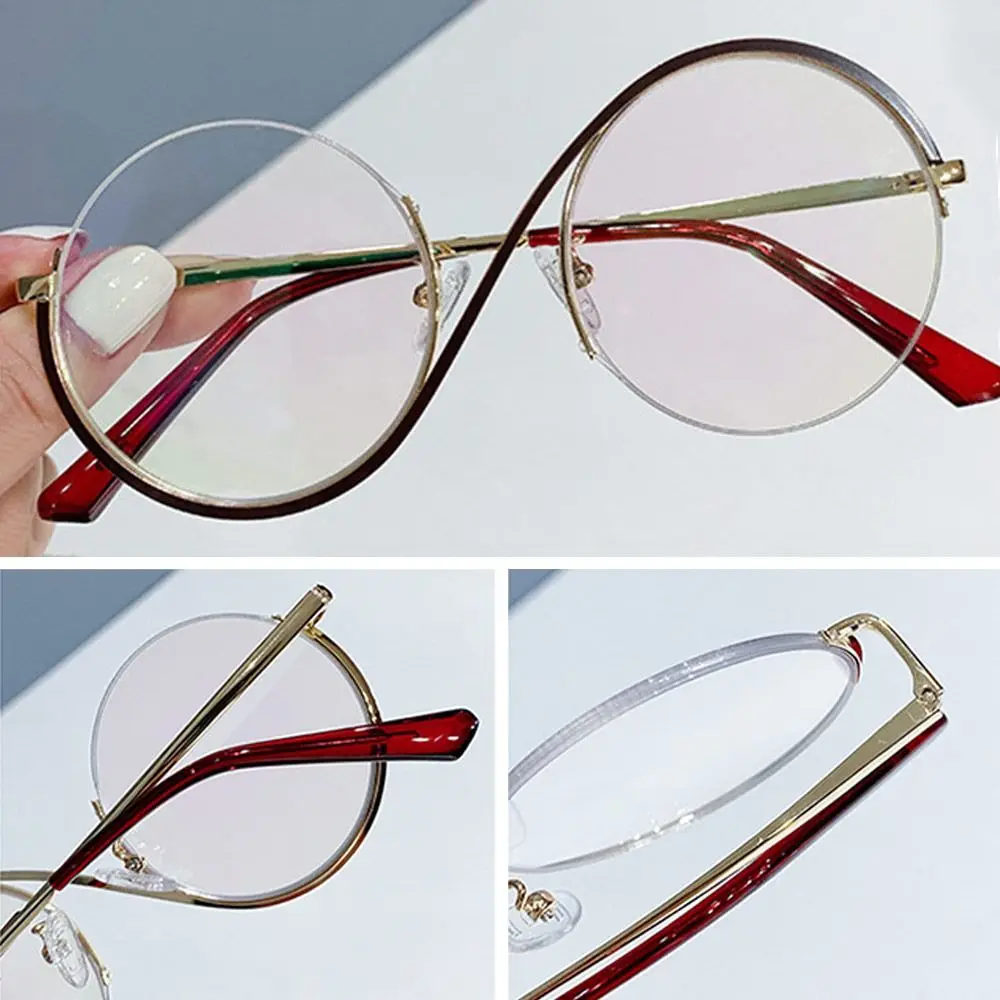 Blue Ray Blocking Anti-Blue Light Glasses Classic Metal Ultralight Frame Eyewear Protezione Per Gli Occhi Occhiali Rotondi Uomo Donna