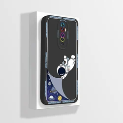 Square Liquid Silicone Shockproof Soft Phone Case with Lens Protection - Premium Back Cover for OPPO Reno2 (Black-A01)