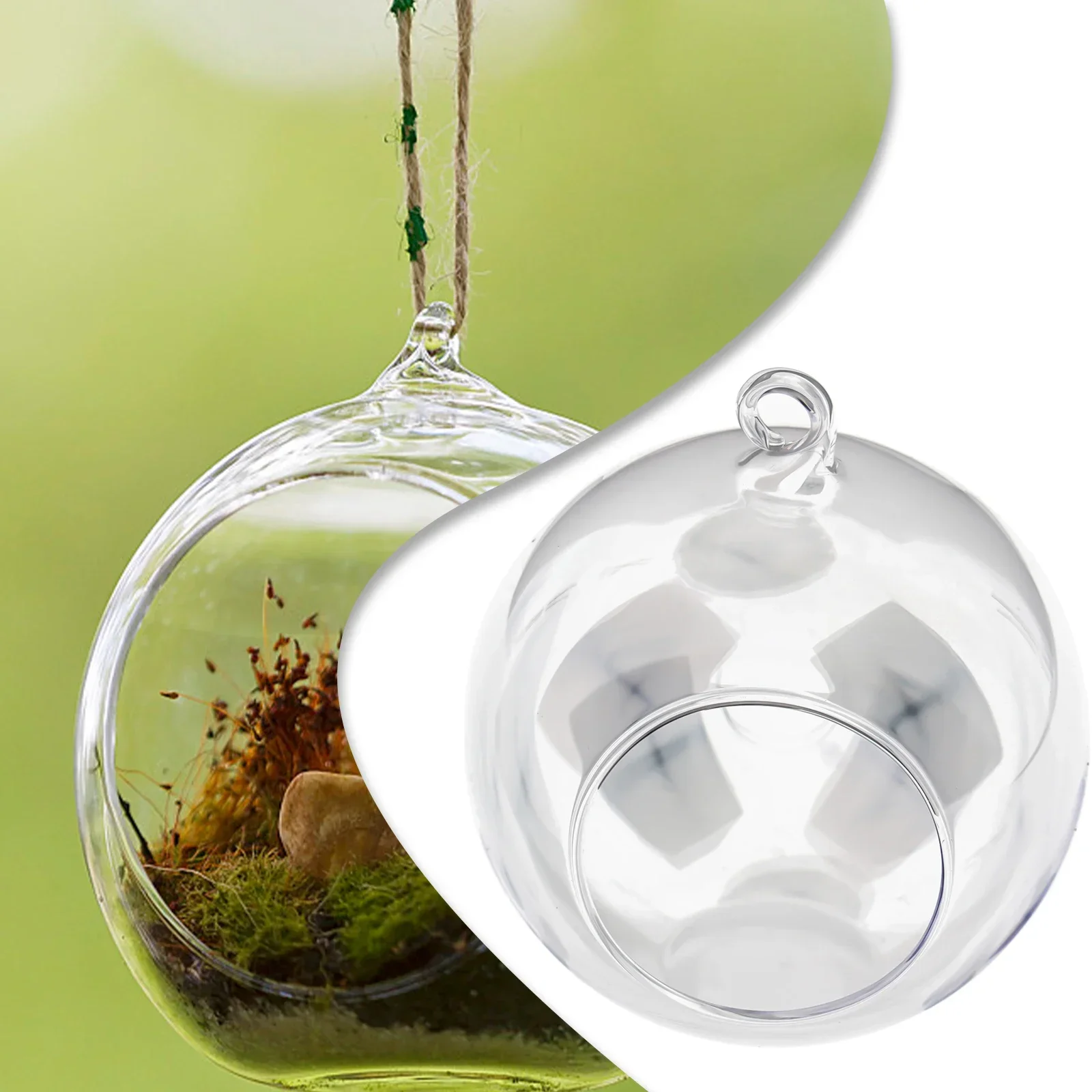 Hanging Glass Ball Succulent Tabletop Tealights Terrarium Vase Candles Wedding Celebration Container Brand New Accessories Tools 5