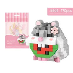 Mini Potted Succulent Flower Building Blocks DIY Kit - Cute Bouquet Ornaments Assembly Toy, Perfect Gift (8606)