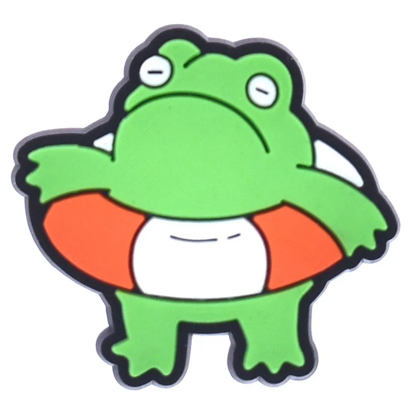 Whimsical Frog Shoe Charms for Clogs and Accessories