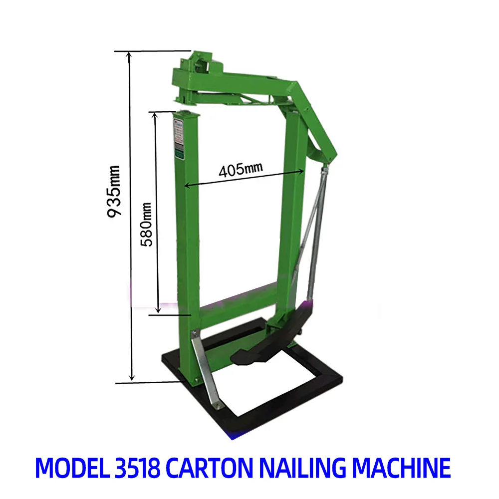 Foot Operated Carton Binding Machine Cardboard Box Stitcher Sealing Machine Corrugated Cardboard Nailing