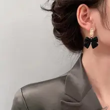  Korean Trendy Simple Crystal Pendant Earrings for Women Fashionable Statement Earrings New Jewelry Accessories 