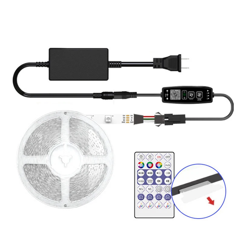 Controlador Bluetooth de Píxeles LED con Control Remoto de 28 Teclas y Sincronización de Música S8ab260b215a54bfd9c1b77d2b9271726x