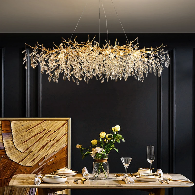 LED Chandelier Ceiling Chandelier Art Lighting Fixtures Luxury Crystal Chandeliers Home Decoration Villa Living Dining Room Ceiling Pendant Lamps Indoor Hanging Lights Lighting Fixture