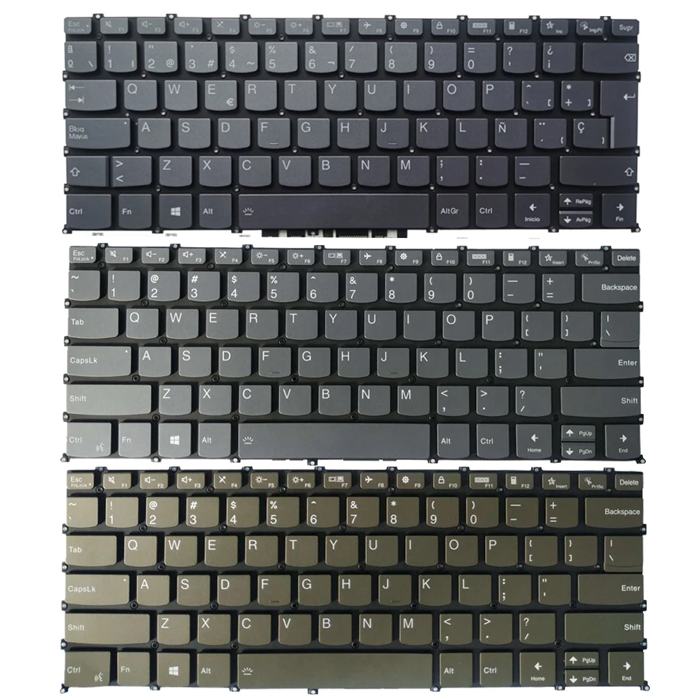 Backlit us uk Teclado Espanhol para Lenovo Ioga Magro Pro 14ai5 14ai5 14ai5 14ai5 14ai5 714ai5 7-14ai5