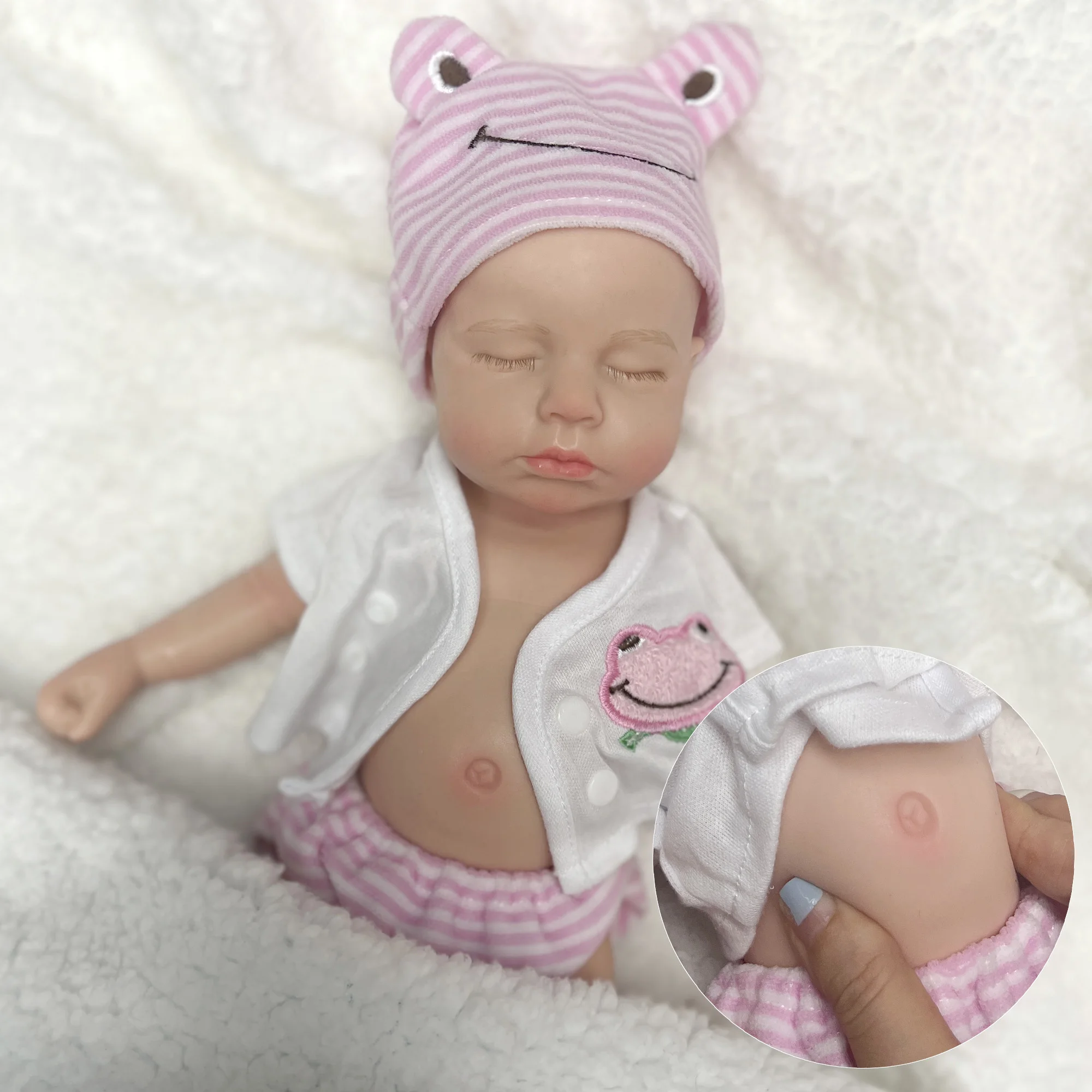 

33cm Soft Solid Silicone LouLou Bebe Reborn Girl and Boy Lifelike Reborn Dolls Muñecas Reborn Newborn Baby Toy Corpo De Silicone