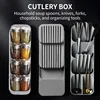 Multipurpose Practical Drawer Organizer Knives Separation Finishing Storage Box Knife Organizer Kitchen Accessories High Quality 2