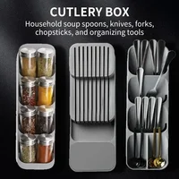 Multipurpose Practical Drawer Organizer Knives Separation Finishing Storage Box Knife Organizer Kitchen Accessories High Quality 2