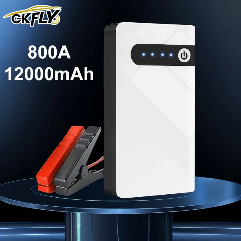 Car Jump Starter Power Bank 12V 12000mAh Portable Car Battery Booster Charger Starting Device Petrol Diesel Starter Buster