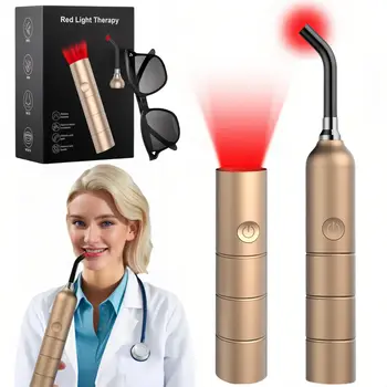 Portable 4-Wavelength Red Light Therapy Pen (630nm–940nm) – Handheld LED Pain Relief & Healing Device