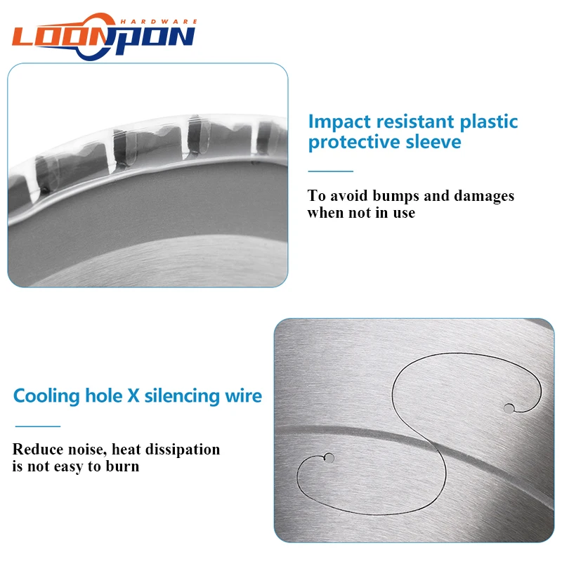 Loonpon 금속 절단 디스크 254mm 10 인치 초경 원형 톱 블레이드 철강 철 알루미늄 금속 절단 블레이드