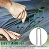 50/10PCS Landscape Staples U-Shaped Garden Pins Garden Stakes Staples Heavy Duty Yard Lawn Tent Stakes Securing Pegs For Weed Ba 4