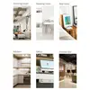 Double-Sided Adhesive Cable Management Tray Office Wire Organizer Holder Cord Management Under Desk Cable Rack Flame Retardant 5